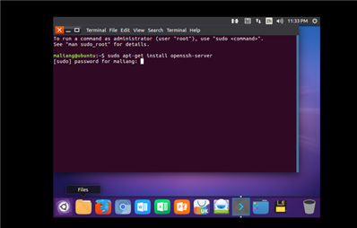 在虚拟机中装了ubuntu，现在需要安装ssh， 为什么这条命令输入后就没反应了，求大神解惑拜托了