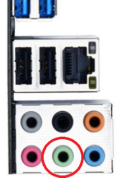 技嘉 990FXA-UD5 R5  )哪个才是音频插口？