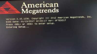 电脑开机显示American megatrends