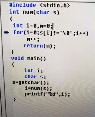 c语言，用函数计算字符串长度