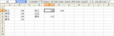 excel中如何运用函数把表2的数据生成到表1相应的单元格中