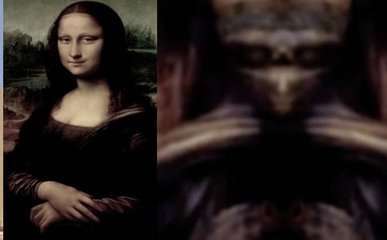 谁知道蒙娜丽莎的外星人是真的么？这幅画谁画的？