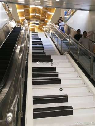 大雁塔钢琴楼梯是哪个口？