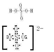 硫酸的电子式怎么书写？怎么分析？π46怎么理解？