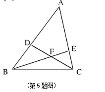 5．如图，点D、E分别在AB、AC上，BE、CD相交于点F，设S四边形EADF＝S1，S△BDF＝S