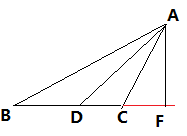 如图ADAF分别是ABC的高和角平分线，已知角B=35度，角ACB-104度，求角DAF的度数
