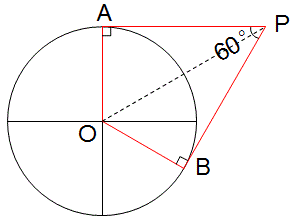 动点p向圆x+y=1引两条切线PA.PB，切点分别为A，B，△APB=60°，求动点p轨迹方程