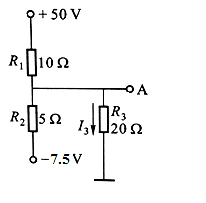 用结点电压法求I3。