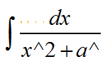 求不定积分，如图，后面打少了，是加上a的平方