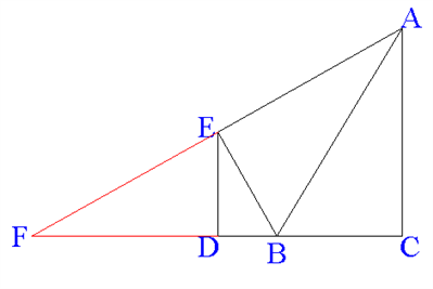已知直角三角形ABC，∠ABC=90°，