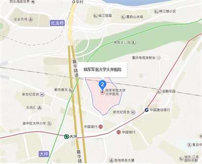想知道：重庆市 重庆大坪第三军医院 在哪？