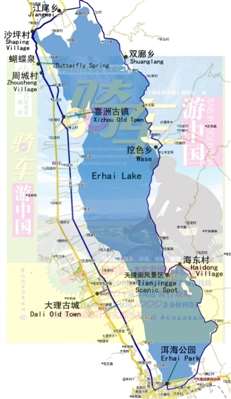 大理洱海环海公路路程多少？