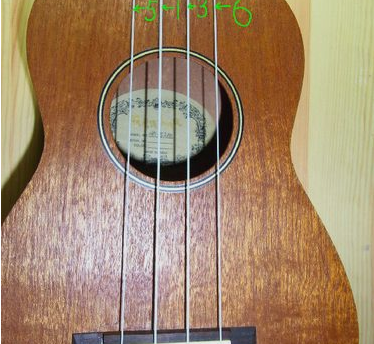 四弦的夏威夷吉他怎么调音高？