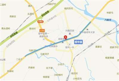 想知道：葫芦岛市 绥中县新兴街与紫荆路路口 在哪？