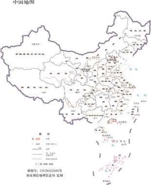 有没有大神有中国地图的这个版本，需要让幼儿园的孩子填充颜色，就是只有中国地图的轮廓和五角星的轮廓