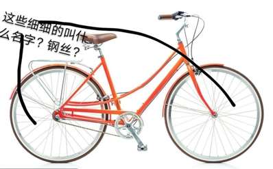 自行车的车轮上这些细细的叫什么名字？钢丝？