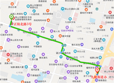 云南省保山市隆阳区正阳北路3号属于哪个街道