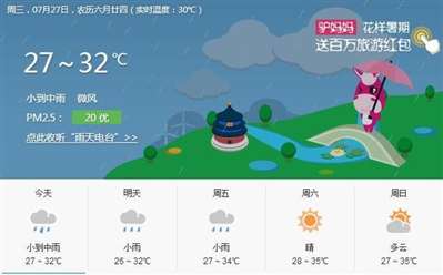 天气预报说【江门】今天有小到中雨，为什么【五洞】（村子）没有雨下？
