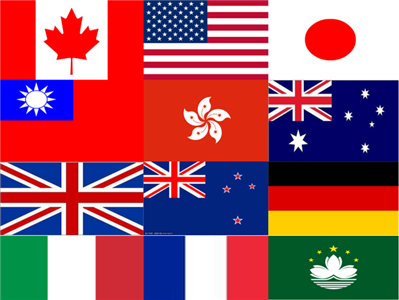 这些都是哪些国家/地区的国旗啊