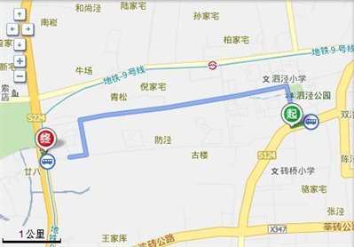 上海四经镇离佘山多少公里