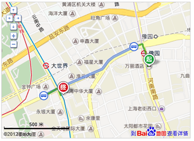 上海豫园万丽酒店到西藏南路237号有多远