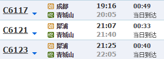 从成都东站到青城山怎么坐车，下午6点钟开始出发，大概几点到，有没