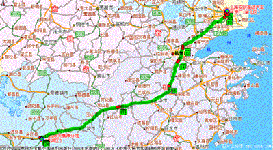 上海至江西龙虎山路线
