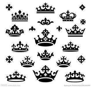 大皇冠表情符号图案